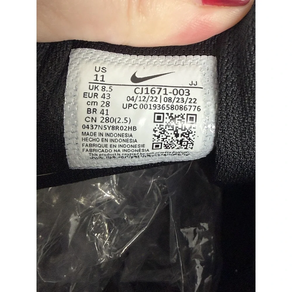New Women's Size 11 Black‎ White Nike Air Max Fusion Running Shoes CJ1671 003